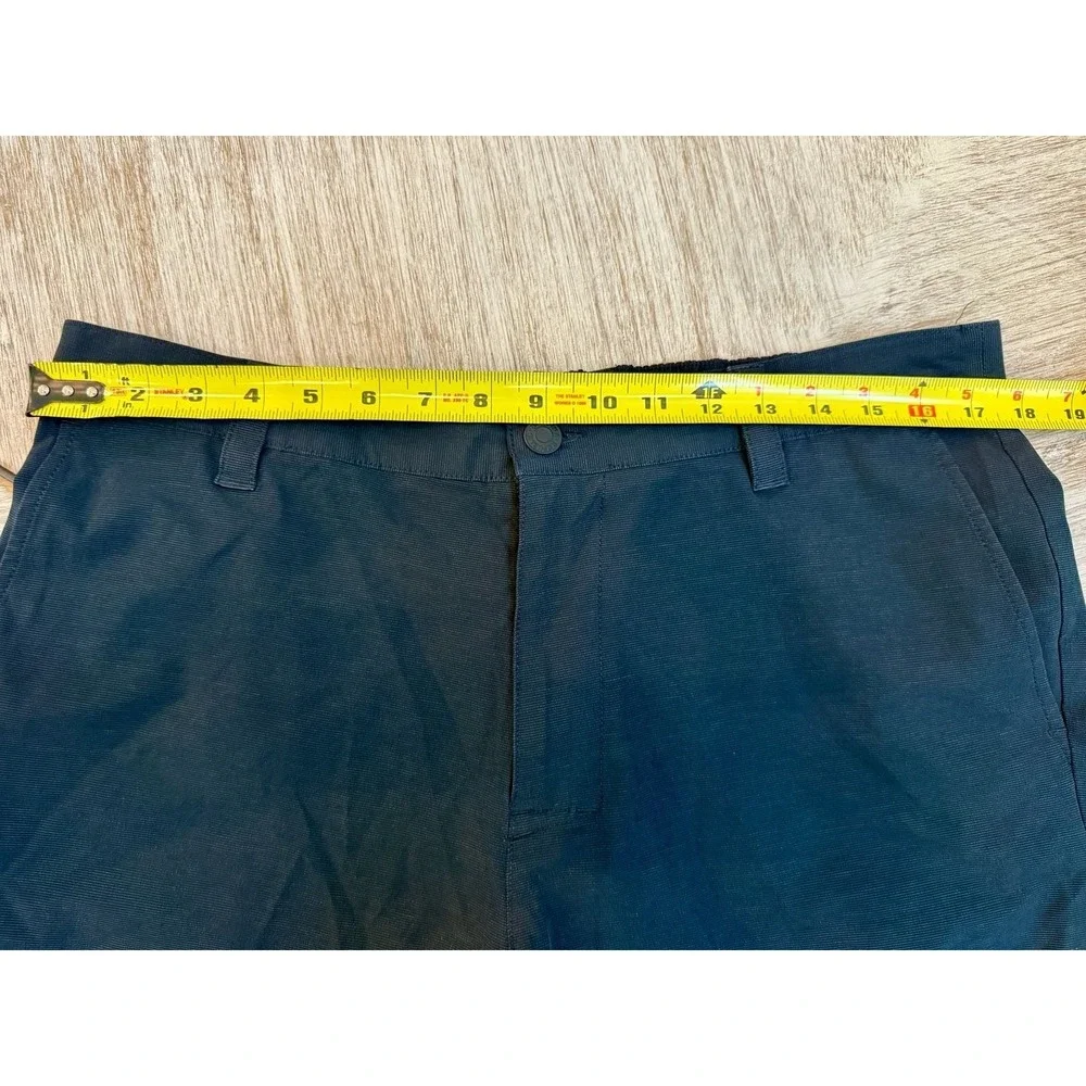 Banana Republic Mens Performance Tech Stretch Chino Shorts 36 Black Gray